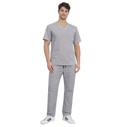 Komplet medyczny męski szary BASIC PREMIUM roz. XXL